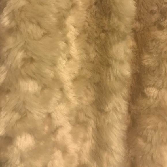 Xhilaration Faux Fur Coat - Beige - Picture 4 of 7